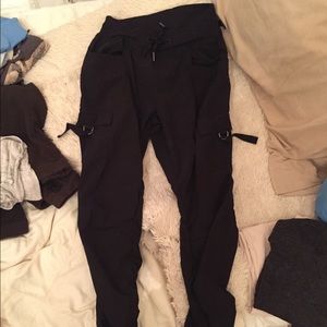 Black pants - light material with many pockets